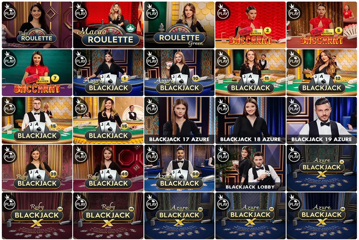 Habesha Bet live casino lobby with dealer tables